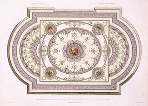 A zeneszoba mennyezete, Építészeti alkotások, II. kötet, 1779 (nyomtatás)